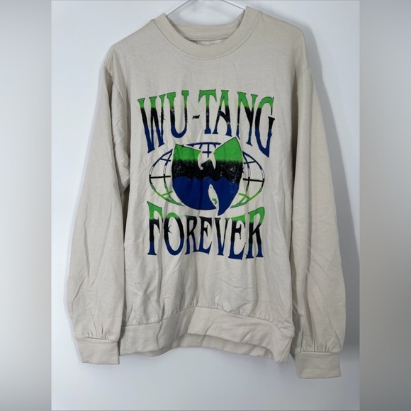 Wu-Tang Forever Tour Fleece Lined Sweatshirt Crewneck Pullover Men’s Size L - Picture 1 of 4